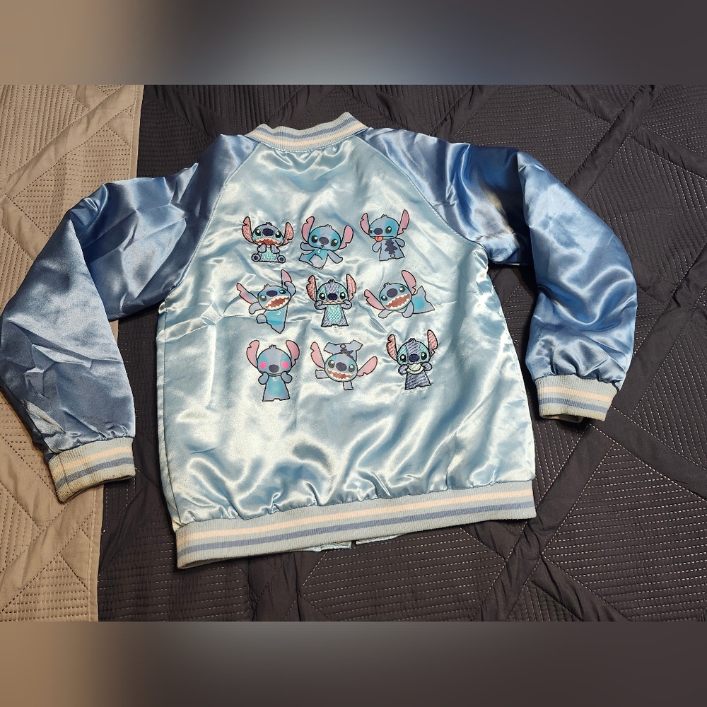 Disney Light Blue Satin Jacket - Picture 1 of 4